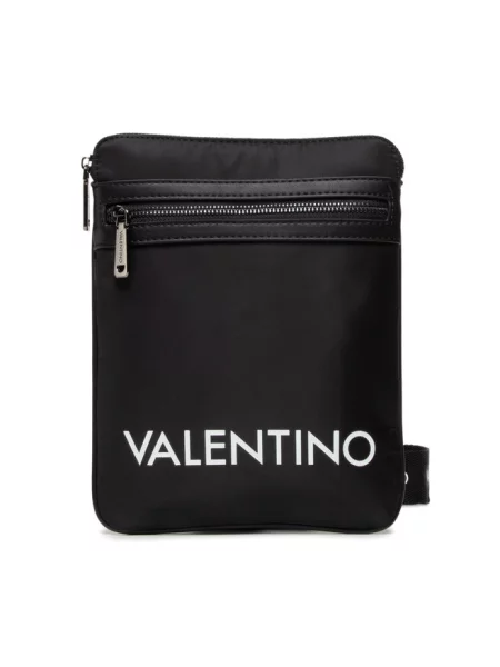 Torba na długim pasku z nadrukiem z logo model ‘Bandoliera’ Valentino By Mario Valentino czarna