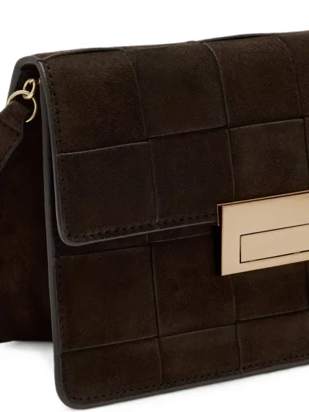 Geantă plic Loeffler Randall din piele maro