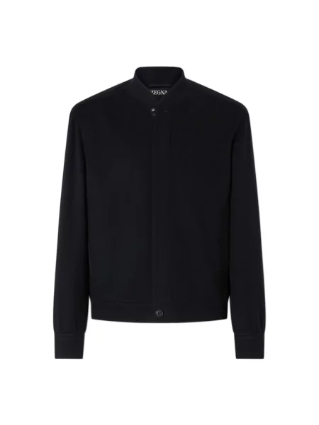 Kurtka bomber Zegna z kaszmiru niebieski
