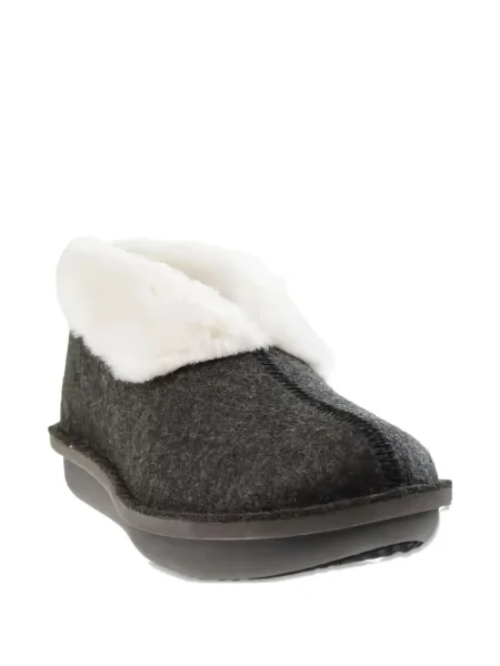 Garnitură de blană papuci de casă Clarks Originals cu blană gri