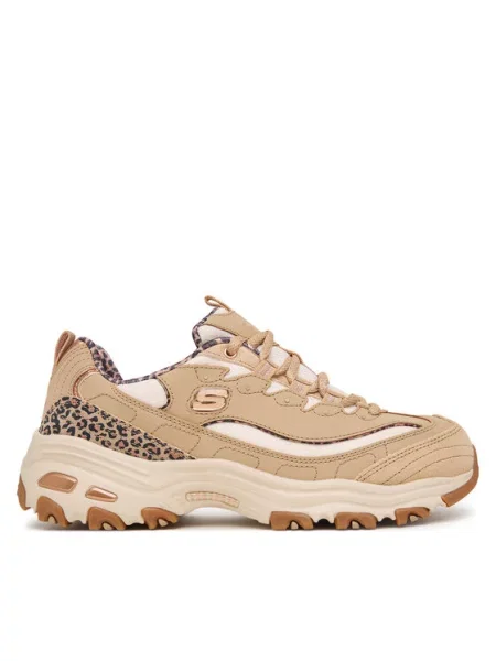 Skechers Sneakers D'Lites Wild Charm deschis maro