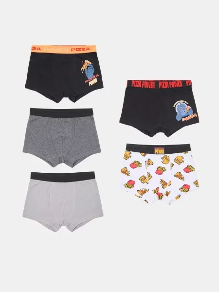 Sinsay Boxerky s Motivem Pizzy 5 ks vícebarevná