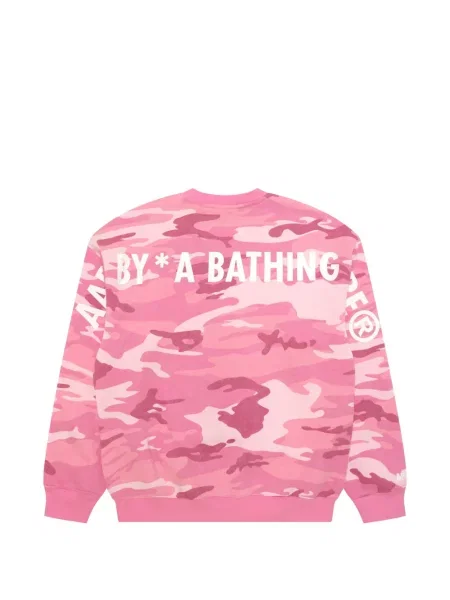 Πουλόβερ Aape By *a Bathing Ape® με σχέδιο παραλλαγής ροζ