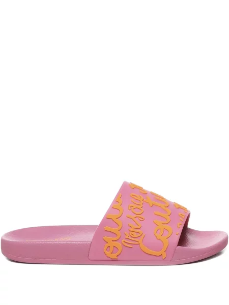 Papuci Versace Jeans Couture cu autograf roz
