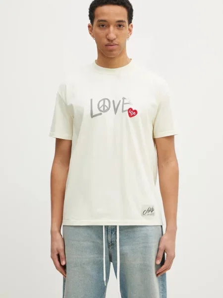 Andersson Bell tricou din Love barbati cu imprimeu bej