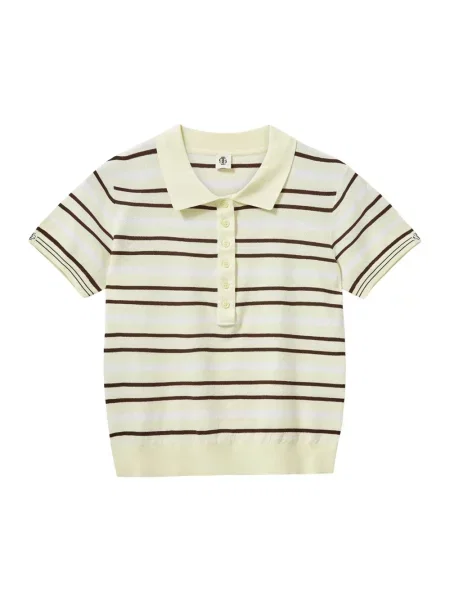 Lniana koszulka polo The Garment w paski