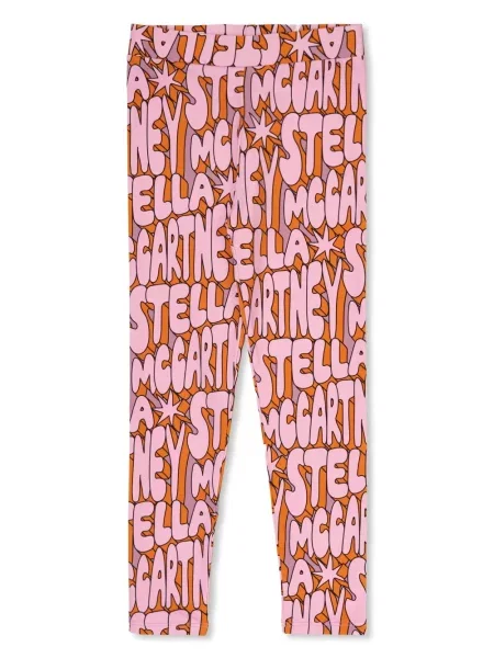 Legginsy dziecięce Stella Mccartney różowe