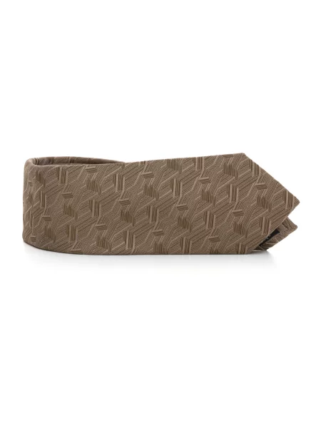 Krawat Emporio Armani beżowy