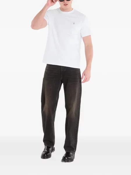 Tricou Allsaints cu decolteu rotund alb
