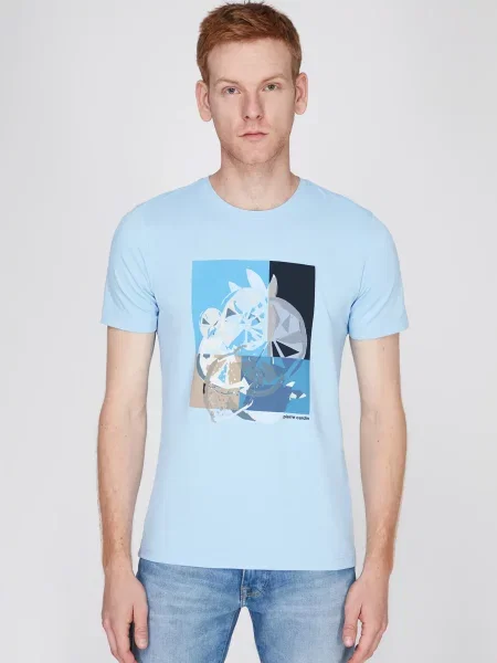 Футболка Pierre Cardin голубая