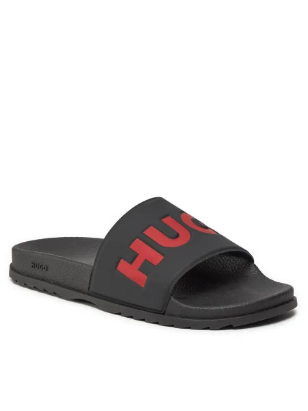 HUGO Saboți Match It Slid roșu negru