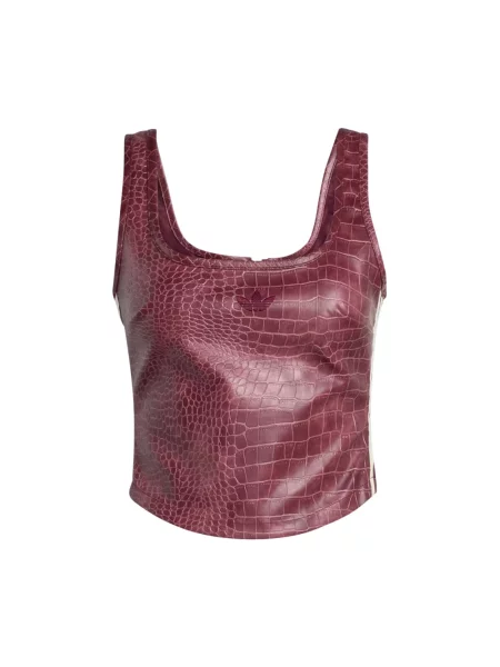 Top Adidas skórzany różowy