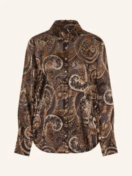Guess Bluzka Oversize Clarisse braun brązowa