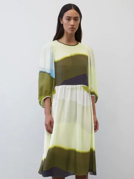 Marc O’Polo Сукня міді без підкладки бежевий