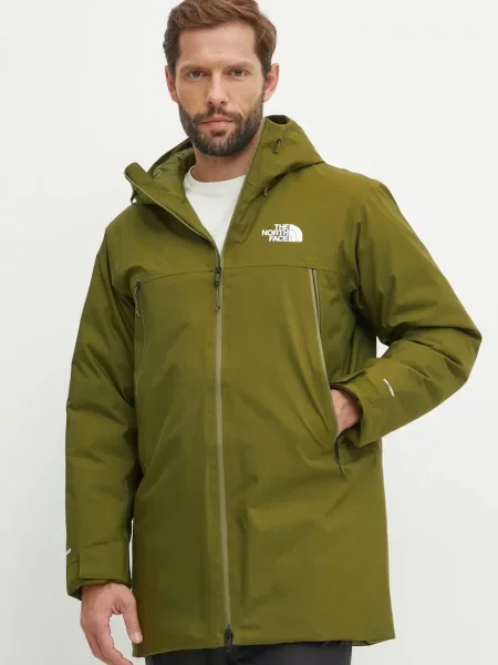 The North Face geacă de puf MTN Range bărbați de iarnă verde