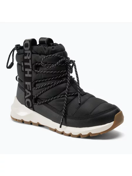 Trekové boty The North Face Thermoball Lace Up black/gardenia white černé