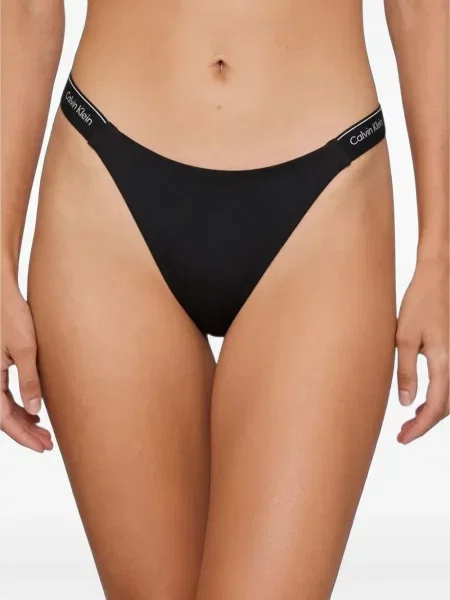 Μπικίνι Calvin Klein με αυτόγραφο μαύρο