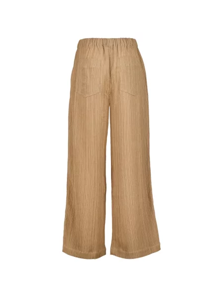 Pantaloni palazzo 120% Lino maro