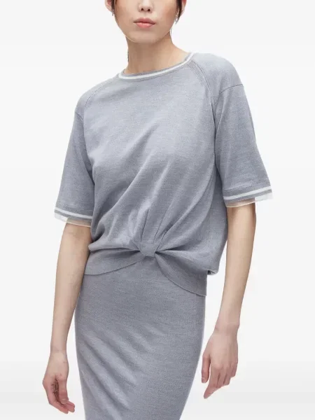 Κοστούμι μίντι φόρεμα 3.1 Phillip Lim από μαλλί merino με μήκος μέχρι το γόνατο γκρι
