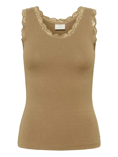 Kaffe Top KAomi închis bej