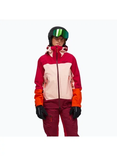 Geacă de schi pentru femei Peak Performance Visilight GTX C-Knit 3L tech burgundy/peach fuzz