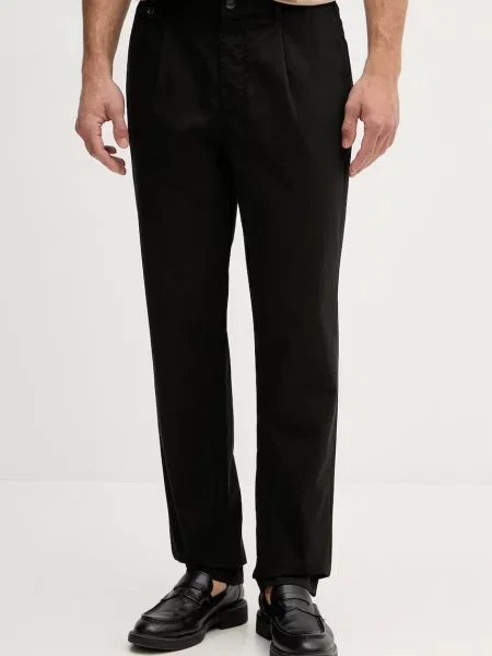 Tommy Hilfiger pantaloni chinos pentru bărbați cu negru