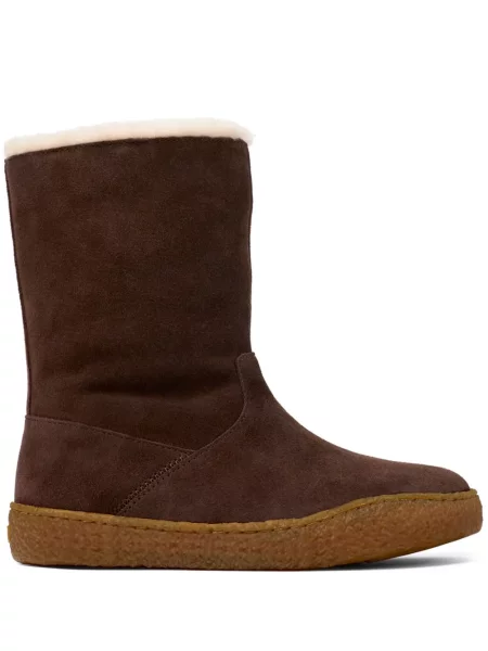 Botine Camper din piele de căprioară maro