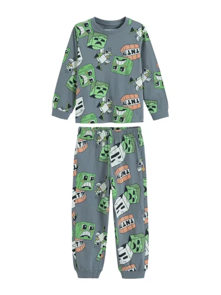 COOL CLUB by SMYK Pijamale MINECRAFT opal / deschis / portocaliu verde