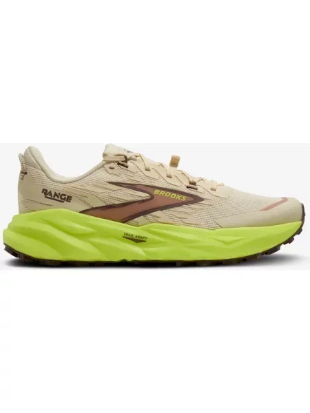 Buty do biegania Brooks Range Medium żółty fluorescencyjny beżowy