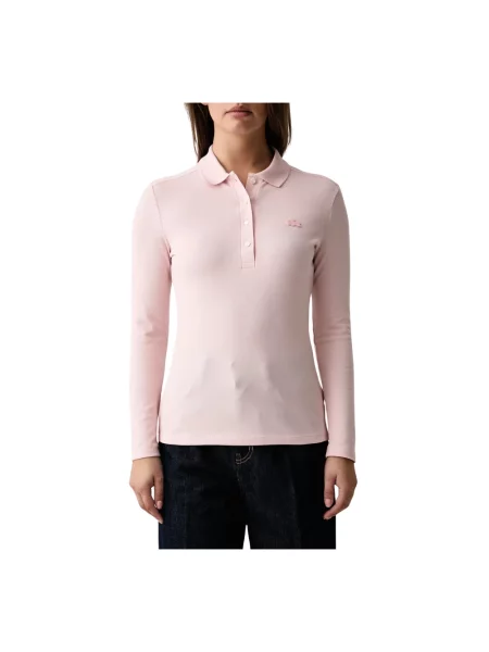 Koszulka polo Lacoste ze stretchu różowa