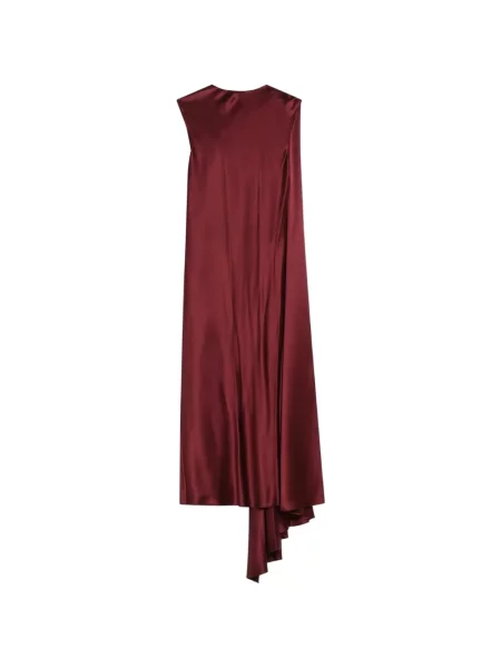 Rochie Max Mara asimetrică drapată roșu