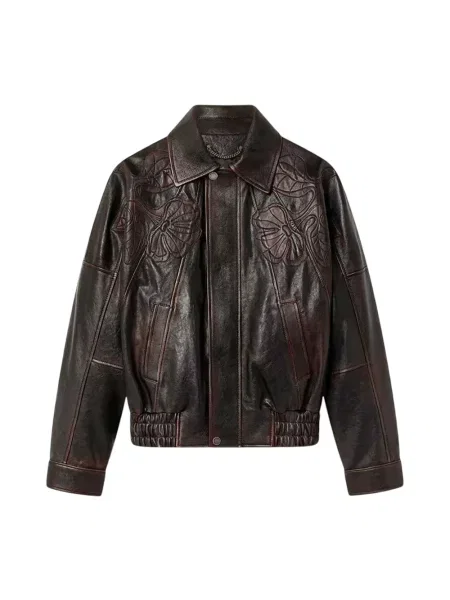 Kurtka skórzana Golden Goose złota