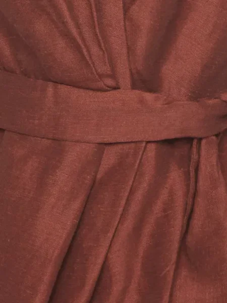 Cu centură rochie mini Sandro plic maro