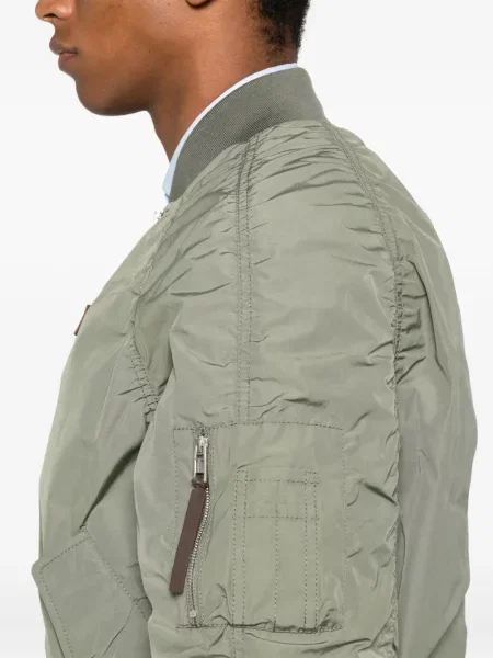 Яке тип бомбър Moschino с волани зелено