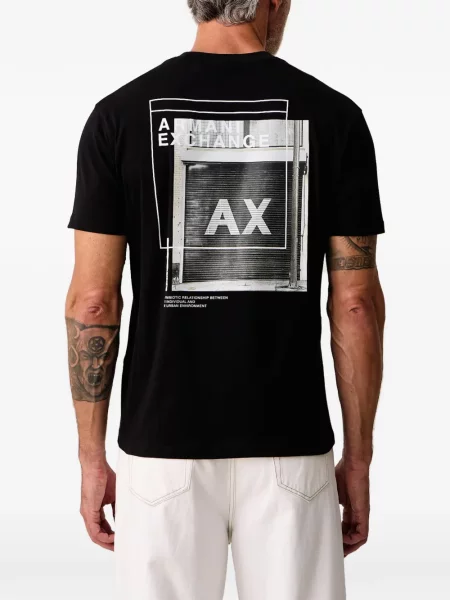 Tricou Armani Exchange cu imagine negru
