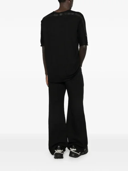 Tricou 69 By Isaac Sellam cu decolteu rotund negru