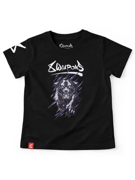 T-shirt pantera bestialska dziecko 8 Weapons czarna