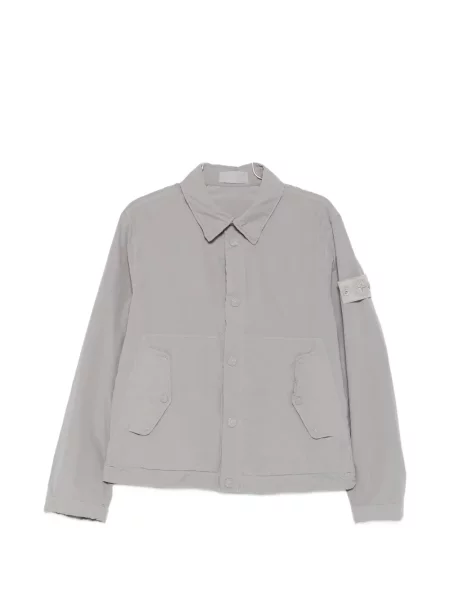 Jachetă-cămașă Stone Island cu strasuri gri
