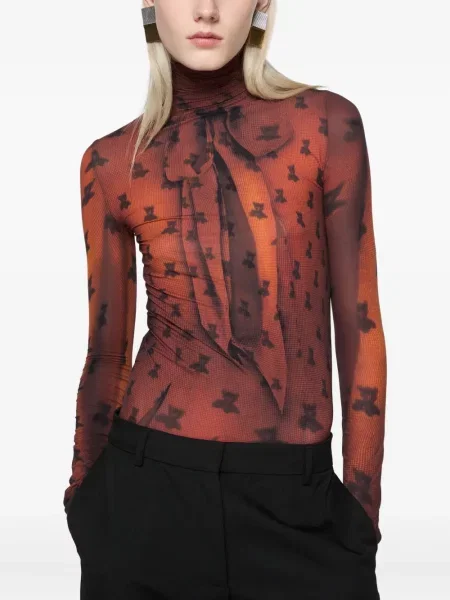 Heláncă Acne Studios cu imagine roșu