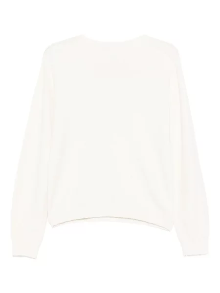 Sweter Liu Jo z okrągłym dekoltem biały