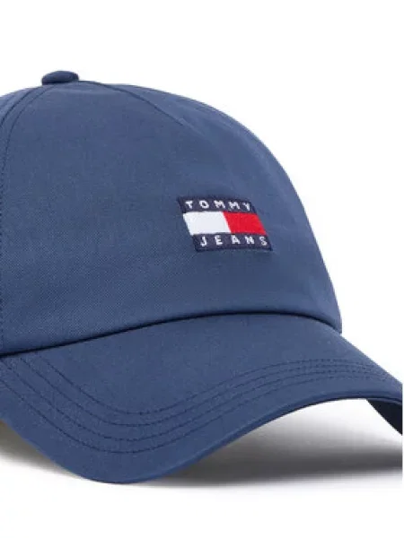 Tommy Jeans Čiapka HERITAGE námornícka modrá / zafírová / červená biela