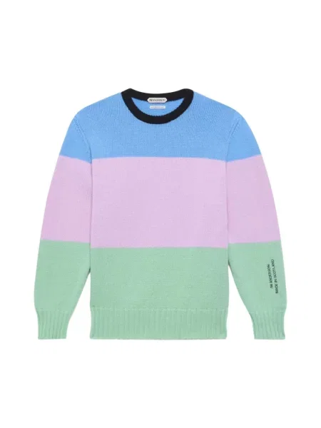 Dzianinowy sweter Jw Anderson w paski z paskiem