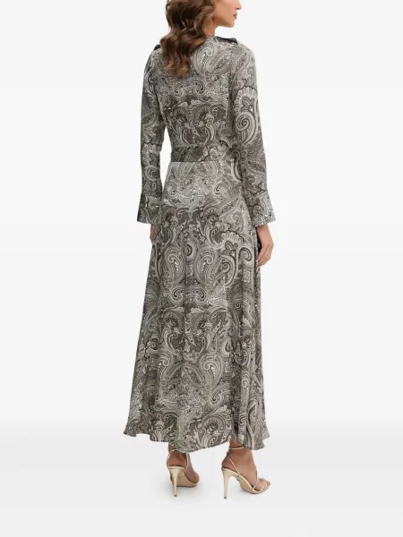 Κοστούμι μάξι φόρεμα Marciano paisley γκρι