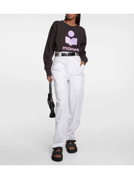 Pantaloni Marant Etoile alb