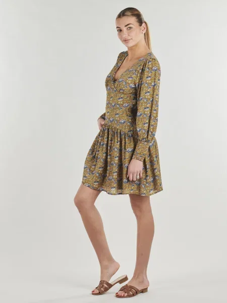 Rochie din denim Pepe Jeans de costum albastru