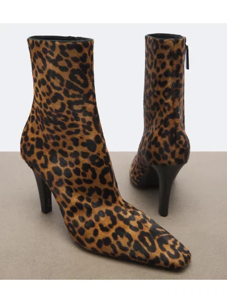 Členkové čižmy Saint Laurent hnedá