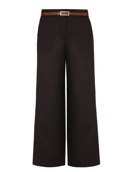 TATUUM Pantaloni FEDORA ciocolatiu