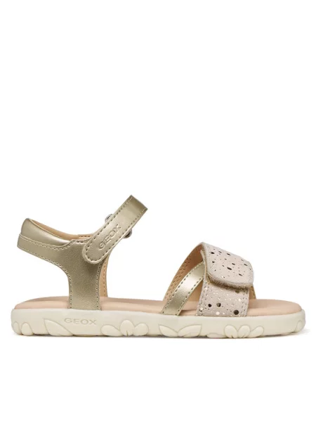 Geox Σανδάλια J Sandal Haiti Girl S Χρυσό