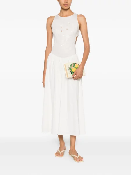 Rochie midi Frankies Bikinis alb