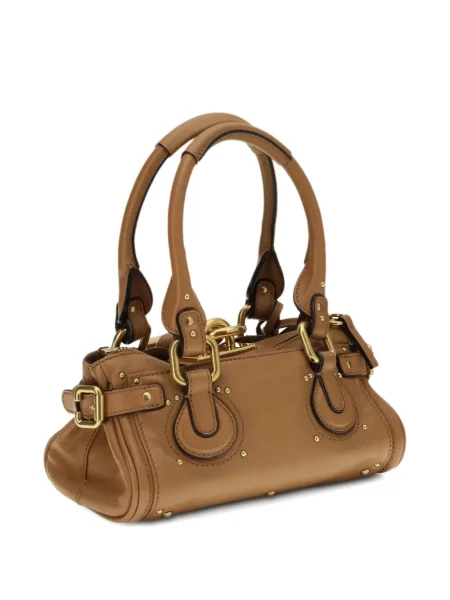 Geanta de piele Chloé din piele maro